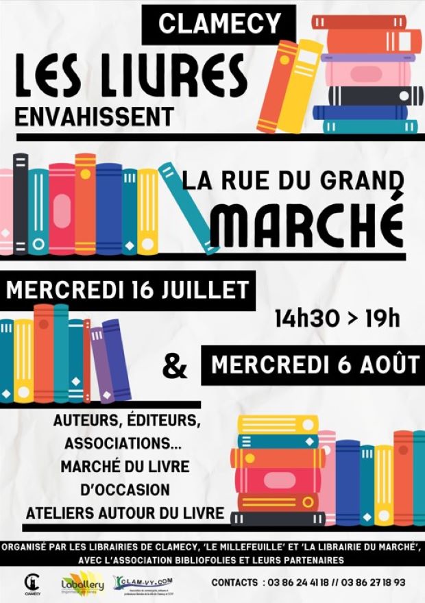 Castel-Comix marché aux livres de Clamecy 58 Nièvre